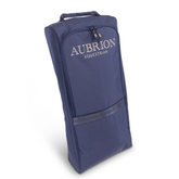 Navy bridle bag with 'AUBRION EQUESTRIAN' on the front.