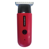 Red hair trimmer with 'LIVERYMAN' branding on a white background