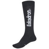 Black sock with 'Eskadron' branding on a white background