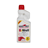 Bottle of Horse First Supplements B Well on a white background