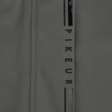 Close-up logo detail on the Pikeur Athleisure Softshell Rain Jacket in Moss