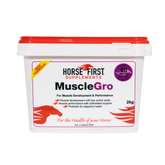 Horse First Supplements Muscle Gro container on a white background