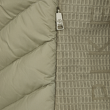 Zip detail on the Pikeur Athleisure Hybrid Jacket in Light Moos