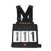 Black weight vest with 'Aubrion' branding on a white background