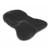 Black fleece seat saver on a white background.