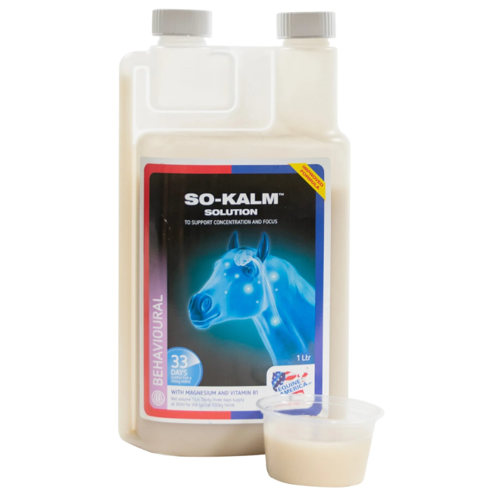 So-Kalm Solution bottle for horses on a white background
