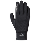 Black glove with 'ROECKL' down the finger and a 'POLARTEC' logo on the wrist.