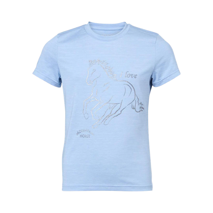 Light blue t shirt on white background
