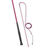 Pink whip on white background
