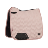 Pink dressage square with a small LeMieux logo in the corner, against a white background.