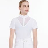 LeMieux Young Rider Eva Short Sleeve Show Shirt in White
