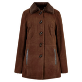 Dubarry Ladies Clarke Leather Jacket in Walnut