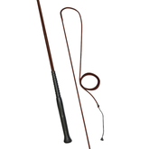 Brown whip on white background