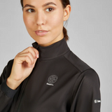 Front Logo Detail on Eskadron Ladies Dynamic Waterproof Jacket in Black | Eland Lodge