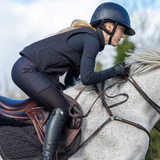 Rider jumps horse wearing Charles Owen Adults Eclipse Back Protector