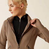 Ariat Ladies Bellatrix Full Zip Sweatshirt in Brick Brown