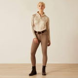 Ariat Ladies Sunstopper 3.0 1/4 Zip Baselayer in Almond Milk