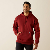 Ariat Men's Rebar Graphic Hoodie in Russet Brown/Potter's Clay