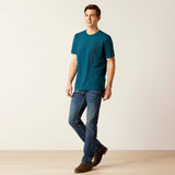 Ariat Mens Vertical Logo Short Sleeve T-Shirt