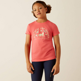 Ariat Youth Grateful Short Sleeve T-Shirt in Coral Paradise