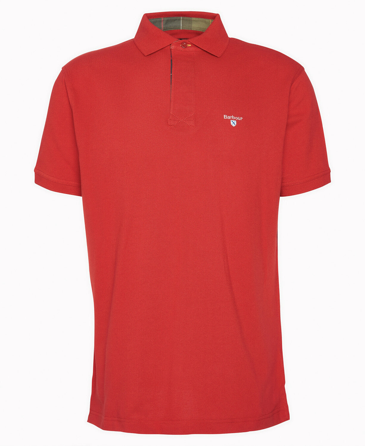 Barbour Mens Hart Polo in Crimson