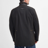 Reverse of Barbour Mens Mowden Wax Jacket in Olive