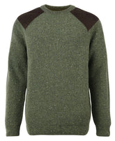 Barbour Mens Raisthorpe Crew Neck Jumper in Olive