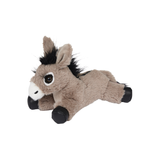 LeMieux AW26 Tiny Beanie Pony Daphne Variant Colour Beige. A soft beanie toy pony beige with black faux hair and hooves on a white bakground.