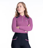 Blackfort Ladies Cool Mesh Long Sleeve Baselayer in Taffy Pink