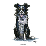 'Border Collie' Greeting Card By Bryn Parry