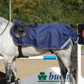 Bucas Riding Rug in Navy/Silver