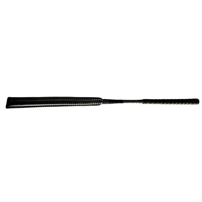 Black batton against a white background.