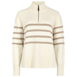 Dubarry Ladies Fonthill Quarter Zip Sweater in Oyster