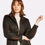 Dubarry Ladies Mountrath Waxed Jacket in Olive