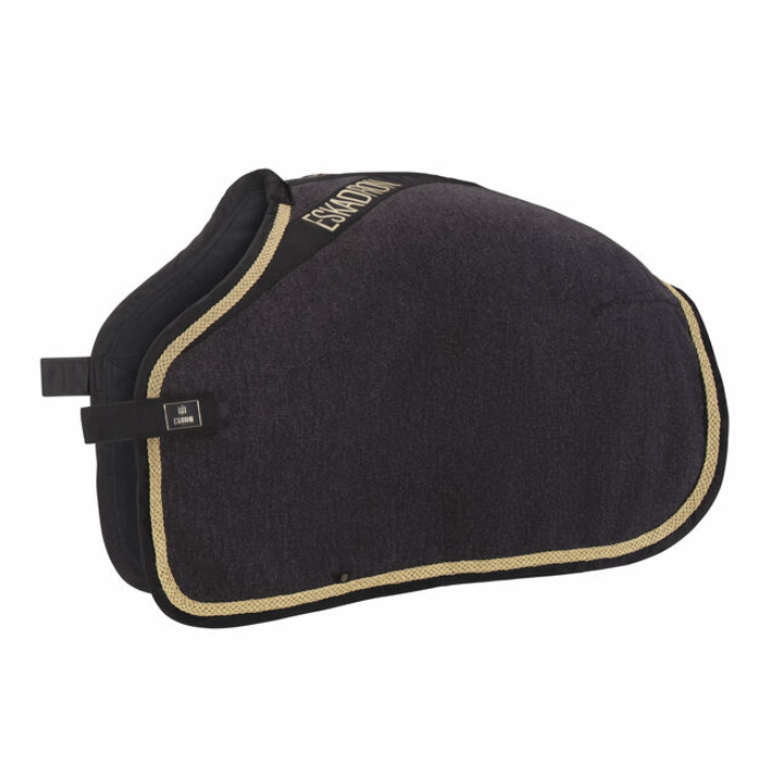 Eskadron Heritage Fleece Lined Kidney Rug in Black Truffle