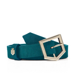 Fairfax & Favor Ladies Sennowe Suede Belt - Ocean | Eland Lodge