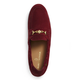 Fairfax & Favor Newmarket Loafer in Ruby Suede