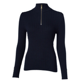 Holland Cooper Ava Quarter Zip Knit in Ink Navy