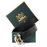 Holland Cooper Classic Belt in Black/Gold