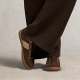 Holland Cooper Knightsbridge Court Trainer in Dark Chocolate Taupe