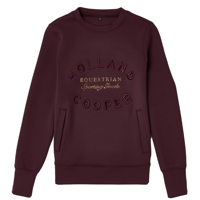 Holland Cooper Ladies Crystal Crew Neck Sweat
