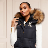 Holland Cooper Team Hooded Gilet in Ink Navy