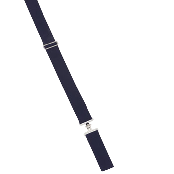 Navy strap on white background