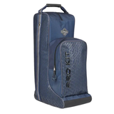 Blue boot bag with 'LeMieux' branding on a white background