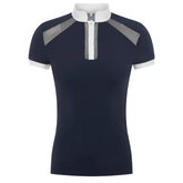 LeMieux Camille Short Sleeve Show Shirt in Navy