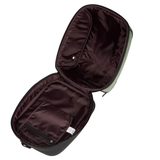 Open brown bag with a visible brand label on a white background