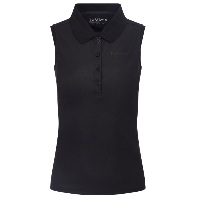LeMieux Ladies Marissa Sleeveless Polo in Black