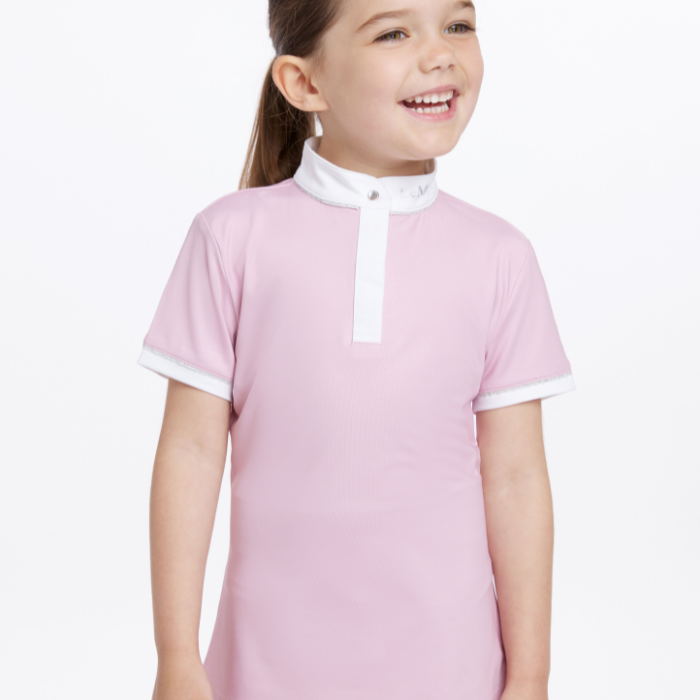 Front of the LeMieux Mini Bella Show Shirt in Blossom