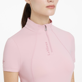 Close Up LeMieux Womens Classique Short Sleeve Base Layer in Blossom