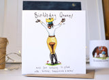 Molly Doodle Dandy Birthday Queen Card